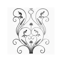 ferforje dekoratif panel